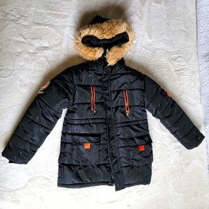 Boys Black Hoodie Jacket